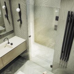 Душевая дверь Maybahglass (Майбахгласс) на петлях 1950х805 мм, Стекло 8 мм Сатин MGD-522-6