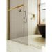 Душевая перегородка Maybahglass (Майбахгласс) в широком профиле 1950х790 мм, Стекло 8 мм Бронза +Полотенцедержатель MGD-727-3ш
