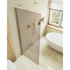 Душевая перегородка Maybahglass (Майбахгласс) в широком профиле 1950х890 мм, Стекло 8 мм Бронза матовая MGD-692-3ш