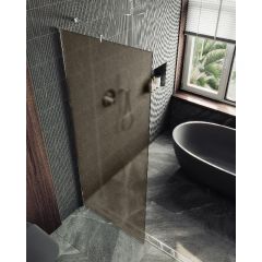 Душевая перегородка Maybahglass (Майбахгласс) в широком профиле 1950х890 мм, Стекло 8 мм Бронза матовая MGD-692-5ш