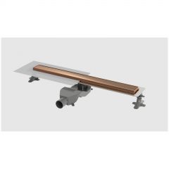 Душевой лоток Богеме с микролифтом Premium Linear 60см, нерж.сталь COPPER BRUSHED 982-60-CB Boheme CB (брашированная медь)
