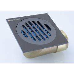 Трап для душа Ganzer (Гензер) T002-Q угловой 10х10 см, графит