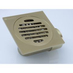 Трап для душа Ganzer (Гензер) T002-S угловой 10х10 см, матовое золото