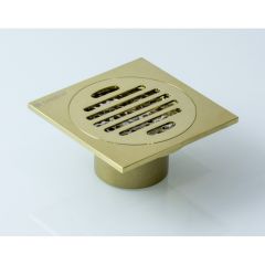 Трап для душа Ganzer (Гензер) T001-P прямой 10х10 см, золото