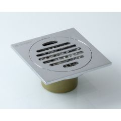 Трап для душа Ganzer (Гензер) T001 прямой 10х10 см, хром