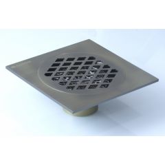 Трап для душа Ganzer (Гензер) T003-D прямой 15х15 см, бронза