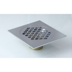 Трап для душа Ganzer (Гензер) T003 прямой 15х15 см, хром