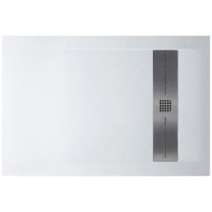 Поддон для душа Створки Эстерсунд 120x80 белый камень, с сифоном, Stworki