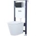 Комплект 3в1 Iddis (Иддис): подвесной унитаз, инсталляция и клавиша смыва, BASC020i73