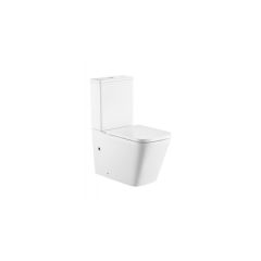 Унитаз Abber (Аббер) Rechteck AC1210T компакт белый, безободковый, смыв торнадо