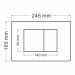 Кнопка смыва Abber (Аббер) AC0120MCH хромматовый