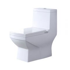 Унитаз-моноблок EvaGold SM9006A, сиденье ДП, арматура (с гофрой и подводкой) EG050019 белый