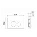 Комплект инсталляции 4 в 1 Ceramicanova Подвесной унитаз PLAY Rimless арт. CN3001 + Шумоизоляционная панель для инсталляции арт. CN1000 + Система инсталляции для унитазов CERAMICANOVA Envision с кнопкой смыва Round цвет белый и креплениями арт. CN1001W