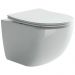Комплект инсталляции 4 в 1 Ceramicanova (Керамиканова) Подвесной унитаз Forma Rimless арт. CN3009 + Шумоизоляционная панель для инсталляции арт. CN1000 + Система инсталляции для унитазов CERAMICANOVA Envision с кнопкой смыва Flat цвет черный матовый, креп