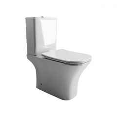 Унитаз напольный, приставной Ceramicanova (Керамиканова) Alfa CN9002 Белый