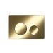 Кнопка смыва Ceramicanova Balance, клавиши Circle, цвет брашированное золото, арт. CN12-001BG