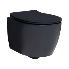 Унитаз подвесной Allen Brau Fantasy 4.11004.31 безободковый, без сиденья, черный матовый