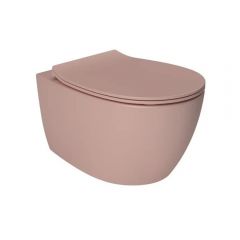 Унитаз подвесной Allen Brau Fantasy 4.11004.SM безободковый, без сиденья, розовый