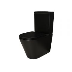 Унитаз напольный Gid Cortado64.5x38.5x82.5см, Tn2189Bm 62248Y, черный матовый
