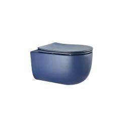 Унитаз подвесной Gid Tornado 49x36x34см, Tr2133TF-BUM 62301Y, синий матовый