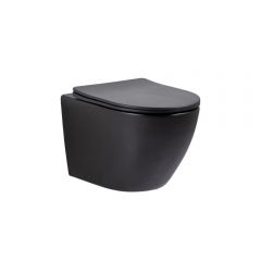 Унитаз подвесной Gid Tornado 49x36x36см, Tr2122TF-Bm 62261Y, черный матовый