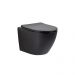Унитаз подвесной Gid Tornado 49x36x36см, Tr2122TF-Bm 62261Y, черный матовый