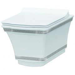 Унитаз Богеме Hermitage Белый 951-CR, Boheme CHROME