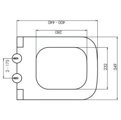 Крышка Богеме Белый матовый 975-MW, Boheme