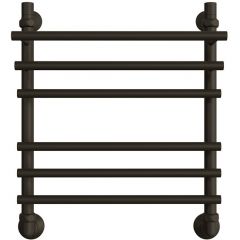 Полотенцесушитель водяной Двин (Dveen) F Primo 60x50 см, с полкой, 1х3/4/1х1/2 К3 черный матовый
