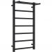 Полотенцесушитель электрический Двин (Dveen) FJ plaza neo 100х50 см, с полкой, К диммер, квадрат черный матовый