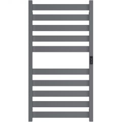 Полотенцесушитель электрический Двин (Dveen) G plaza neo 100х50 см, без полки, К диммер, квадрат графит