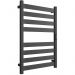 Полотенцесушитель электрический Двин (Dveen) G plaza neo 80х50 см, без полки, К диммер, квадрат черный матовый