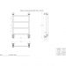 Полотенцесушитель водяной Двин (Dveen) J 60х40 см, без полки, 1х1/2″ К1 полированный хром