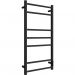 Полотенцесушитель электрический Двин (Dveen) L neo 80х40 см, без полки, К диммер черный матовый