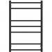 Полотенцесушитель электрический Двин (Dveen) L neo 80х50 см, без полки, К диммер черный матовый