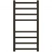 Полотенцесушитель электрический Двин (Dveen) L plaza neo 80х40 см, без полки, К диммер черный матовый