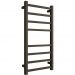 Полотенцесушитель электрический Двин (Dveen) L plaza neo 80х40 см, без полки, К диммер черный матовый