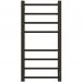 Полотенцесушитель электрический Двин (Dveen) S plaza neo 80x40 см, без полки, К диммер, квадрат черный матовый