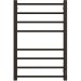 Полотенцесушитель электрический Двин (Dveen) S plaza neo 80x50 см, без полки, К диммер, квадрат черный матовый