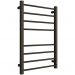 Полотенцесушитель электрический Двин (Dveen) S plaza neo 80x50 см, без полки, К диммер, квадрат черный матовый