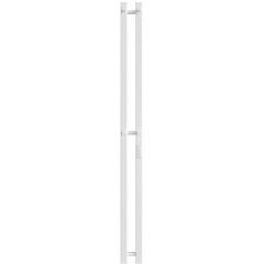 Полотенцесушитель электрический Двин (Dveen) X-2 plaza neo 120x8 см, без полки, К диммер, квадрат белый
