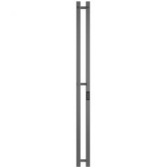 Полотенцесушитель электрический Двин (Dveen) X-2 plaza neo 120x8 см, без полки, К диммер, квадрат графит