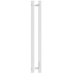 Полотенцесушитель электрический Двин (Dveen) X-2 plaza neo 80x8 см, без полки, К диммер, квадрат белый