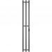 Полотенцесушитель электрический Двин (Dveen) X-3 plaza neo 140x12 см, без полки, К диммер, квадрат графит