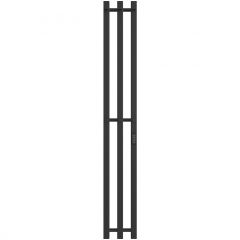 Полотенцесушитель электрический Двин (Dveen) X-3 plaza neo 160x12 см, без полки, К диммер, квадрат черный матовый