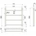 Полотенцесушитель водяной Indigo (Индиго) Line Полированный 532х500 мм LLW50-50