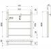 Полотенцесушитель водяной Indigo (Индиго) Line Полированный 532х600 мм LLW60-50
