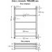 Полотенцесушитель водяной Indigo (Индиго) Line Полированный 532х700 мм LLSHW70-50P