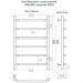 Полотенцесушитель водяной Indigo (Индиго) Roof Полированный 594х800 мм LRSW80-50-б/п-50