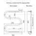 Полотенцесушитель водяной Indigo (Индиго) M Полированный 700х532 мм MW50-70P
